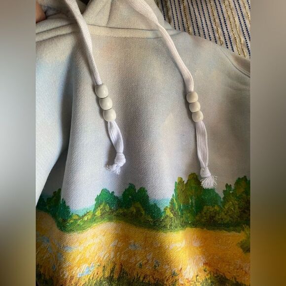 YTG Yitai Landscape Hoodie Sweatshirt Sz 2XL Floral Art Wear Nature Outdoor - Picture 8 of 13